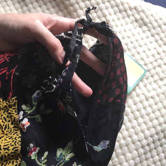 SACRED THREADS 2 tiered multi patterned tapestry skirt Size M/L Brand New - Picture 10 of 11